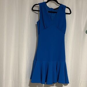 Elegant Blue Sleeveless Dress